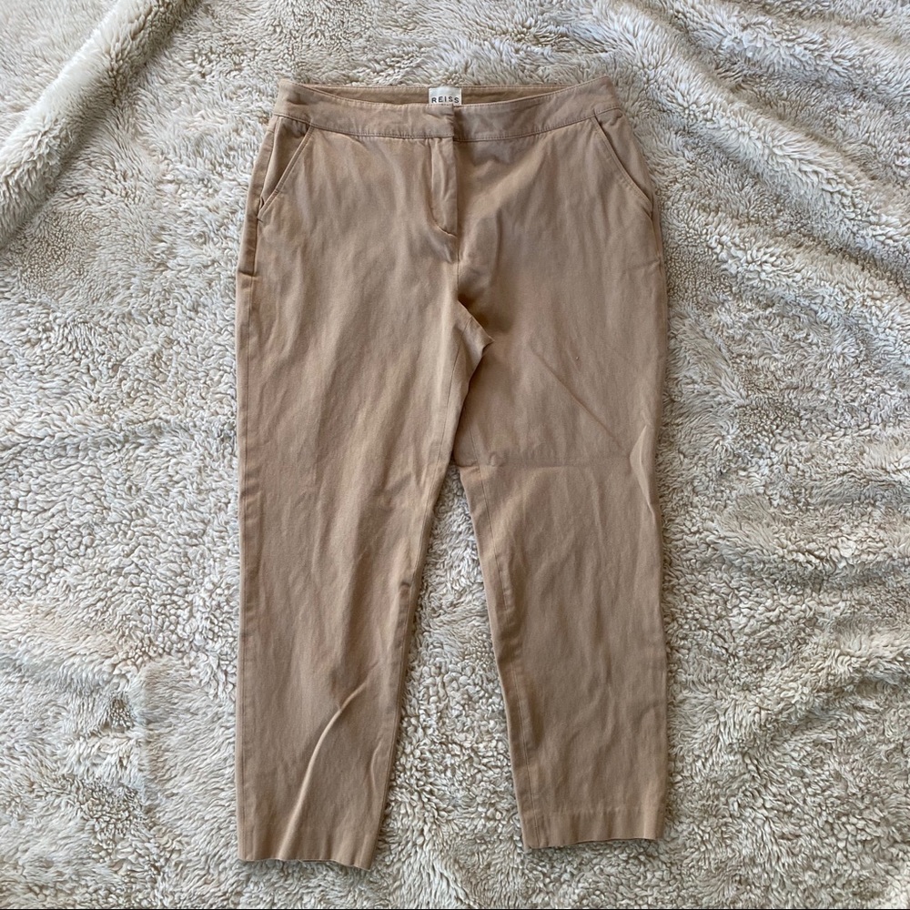 Reiss Joanne Ankle Beige Pants Size 12
